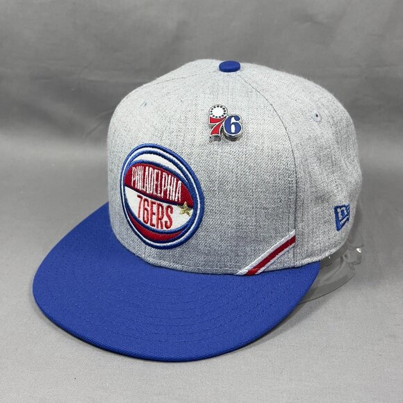New Era Other - Philadelphia 76ers NBA Snapback Hat New Era 950 Draft Gray Philly Sixers Mens